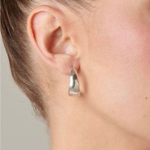 Uno De 50 Silver Hoop Earrings